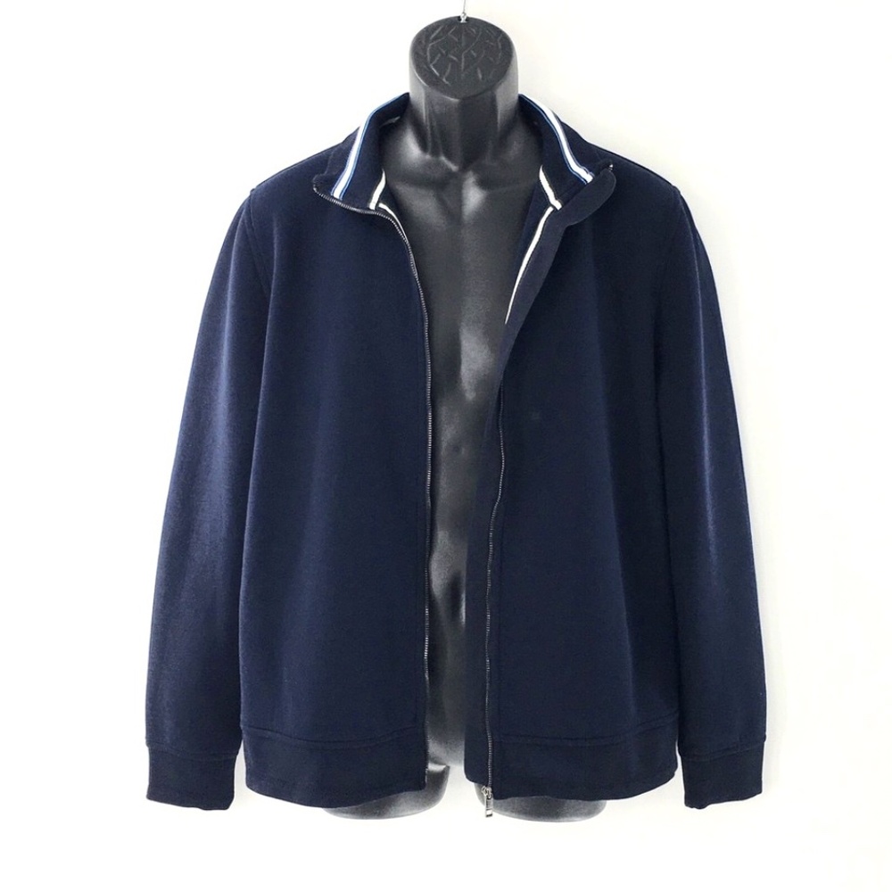 Ted Baker Mens Jacket Tymos Navy Blue Zip Up Jacket Funnel Neck Ted Baker 4 US L